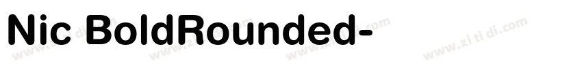 Nic BoldRounded字体转换